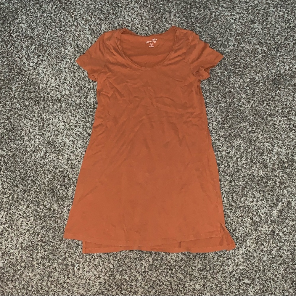 Orange Loose Fitting Dress